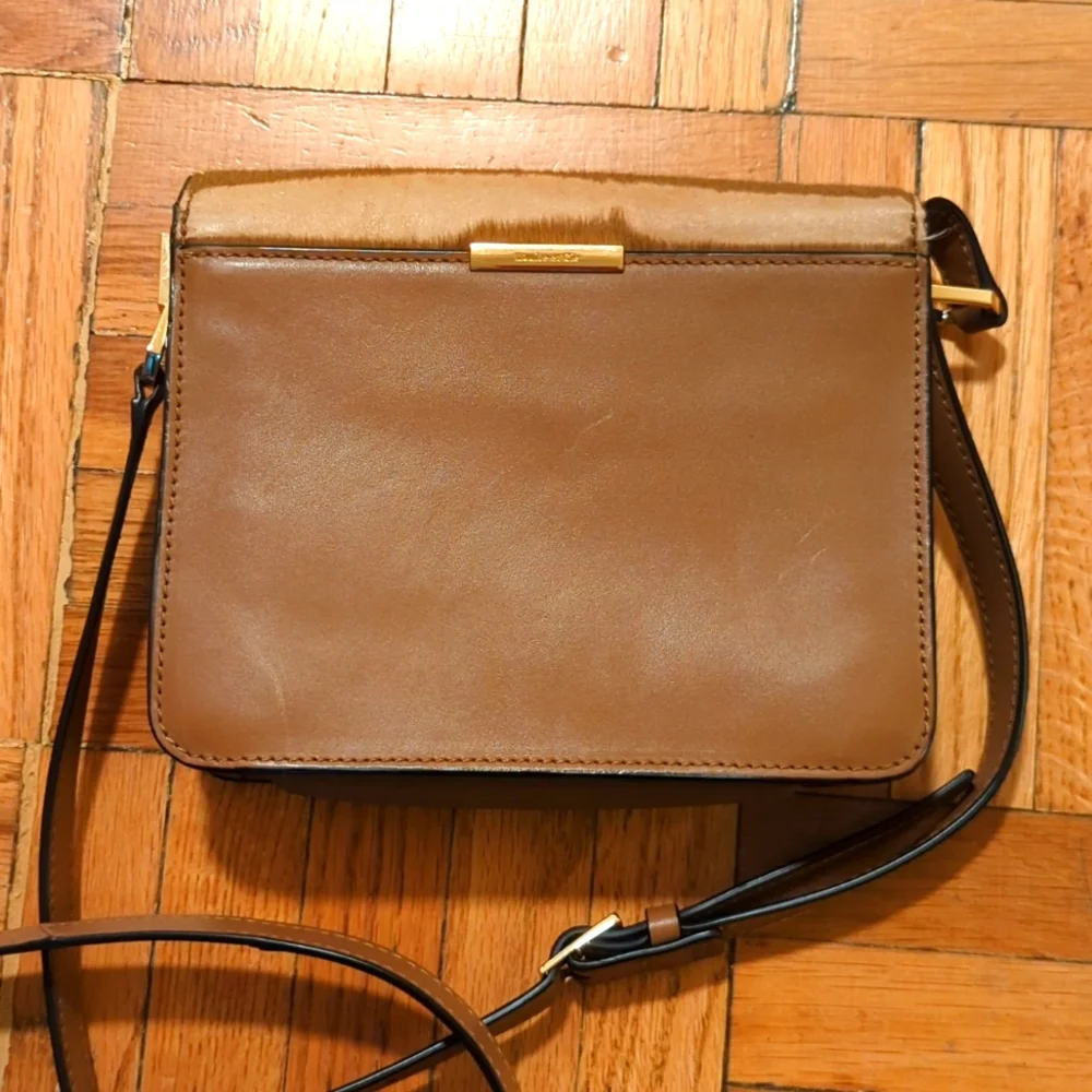 Louise Et Cie calf hair crossbody leather bag - Picture 3 of 12